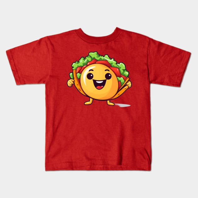 kawaii Taco T-Shirt cute potatofood funny Kids T-Shirt by nonagobich